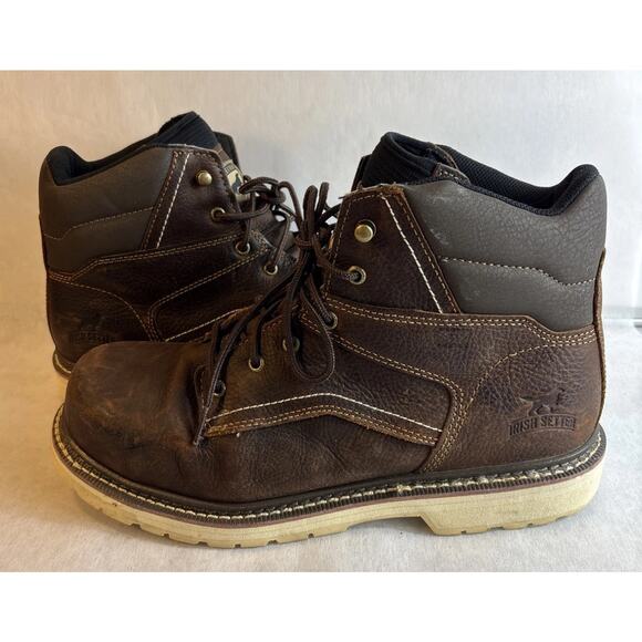 Irish Setter Men\'s Kittson Steel Toe Leather Work Boots 83666 Mens Size 12 E2 main image 9